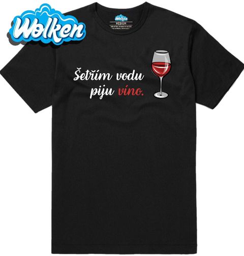 Obrázek produktu Pánské tričko Šetřím vodu piju víno