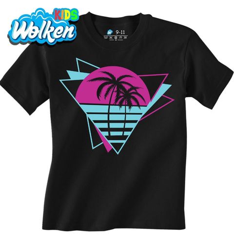 Obrázek produktu Dětské tričko Retro Miami Palmy 80s