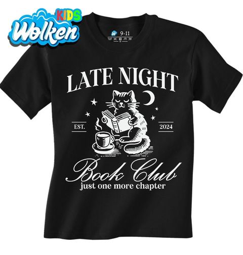 Obrázek produktu Dětské tričko Kočka Čtenářka Late Night Book Club
