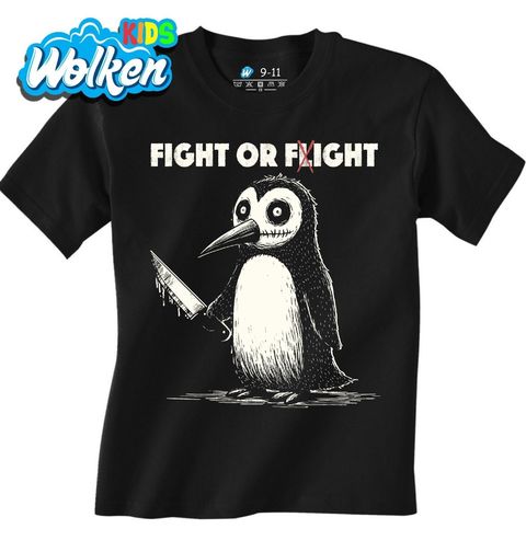 Obrázek produktu Dětské tričko Tučňák Nelítostný Zabiják Fight or Flight