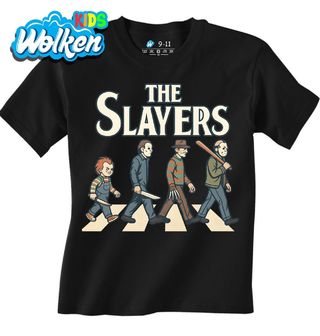Dětské tričko Zabijáci The Slayers Beatles Abbey Road.jpg