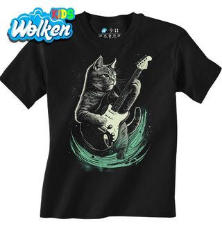 Dětské tričko Rocková kočka s Elektrickou Kytarou.jpg