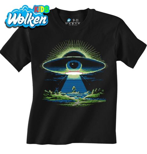 Obrázek produktu Dětské tričko 8bit Mimozemské Oko Pixalated UFO