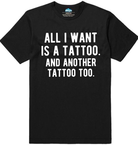 Obrázek produktu Pánské tričko Jediné co chci je tetování. A další tetování taky!