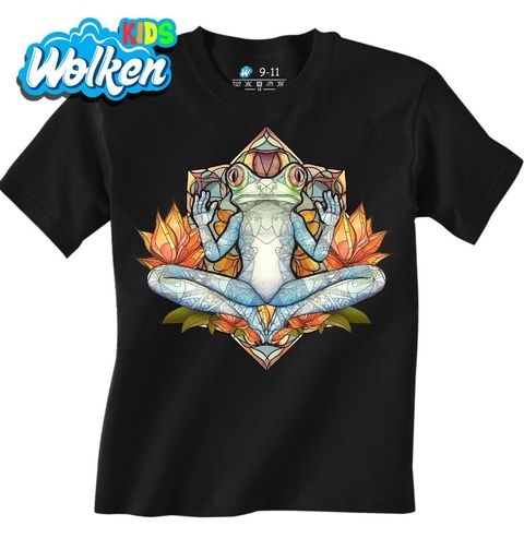 Obrázek produktu Dětské tričko Meditující Žába Stained Glass Frog