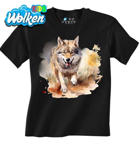 Obrázek produktu Dětské tričko Běžící Vlk