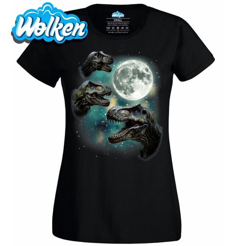 Obrázek produktu Dámské tričko T-Rexové vyjící na Měsíc