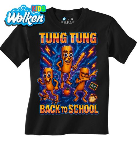 Obrázek produktu Dětské tričko Tung Tung Tung Sahur Back to School