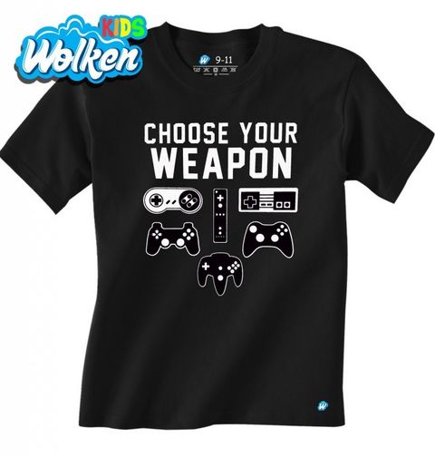 Obrázek produktu Dětské tričko „Herní duel - Vyber si zbraň“