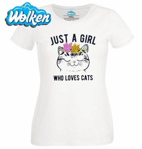 Obrázek produktu Dámské tričko Prostě obyčejná holka, která miluje kočky!