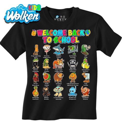 Obrázek produktu Dětské tričko Školní Brainrot Back to School