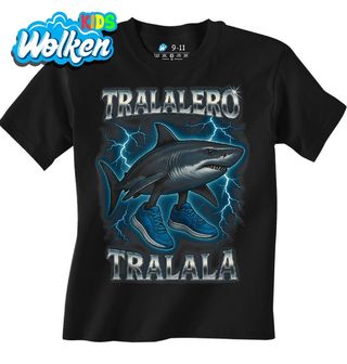 Dětské tričko Elektrický Žralok Tralalero Tralala.jpg