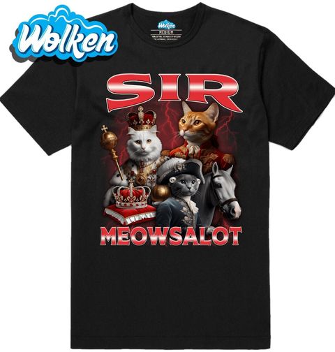 Obrázek produktu Pánské tričko Královská kočka Sir Meowsalot