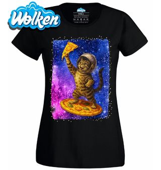 Dámské tričko Vesmírná Kočka na Pizze.jpg