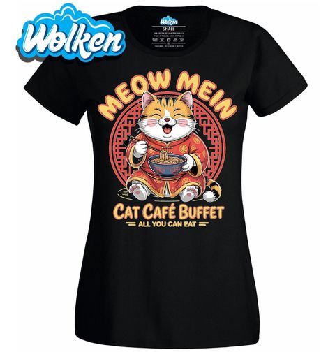 Obrázek produktu Dámské tričko Ramen Kočka v Kimonu Meow Mein