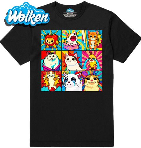 Obrázek produktu Pánské tričko Náladové Kočky Pop Art Cat