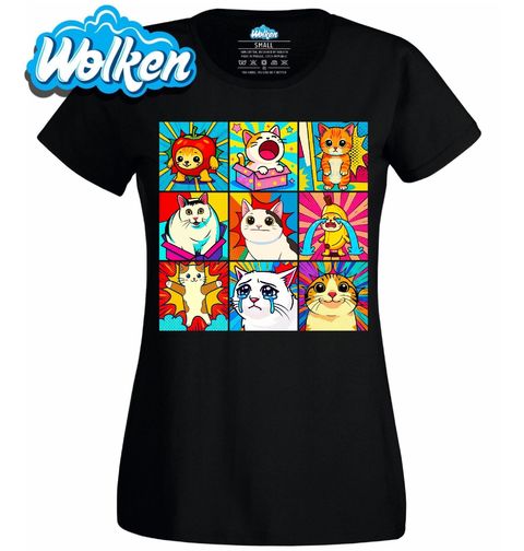 Obrázek produktu Dámské tričko Náladové Kočky Pop Art Cat