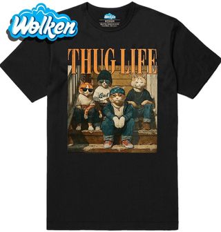 Pánské tričko Kočičí Gang z Ulice Thug Life.jpg