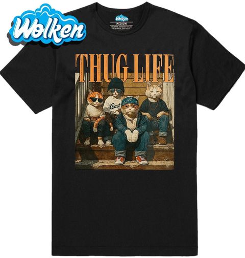 Obrázek produktu Pánské tričko Kočičí Gang z Ulice Thug Life