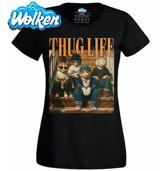 Dámské tričko Kočičí Gang z Ulice Thug Life.jpg