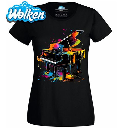 Obrázek produktu Dámské tričko Barevné Piano Exploze Tónů