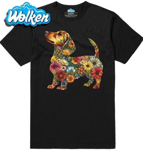 Obrázek produktu Pánské tričko Květinový Jezevčík