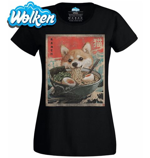 Obrázek produktu Dámské tričko Shiba Inu a Ramen