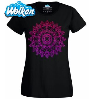 Dámské tričko Růžová Mandala Života.jpg