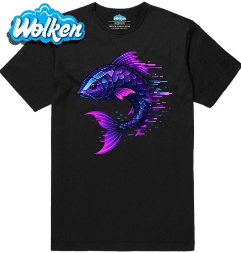 Obrázek produktu Pánské tričko Pixelový Kapr Koi Vaporwave