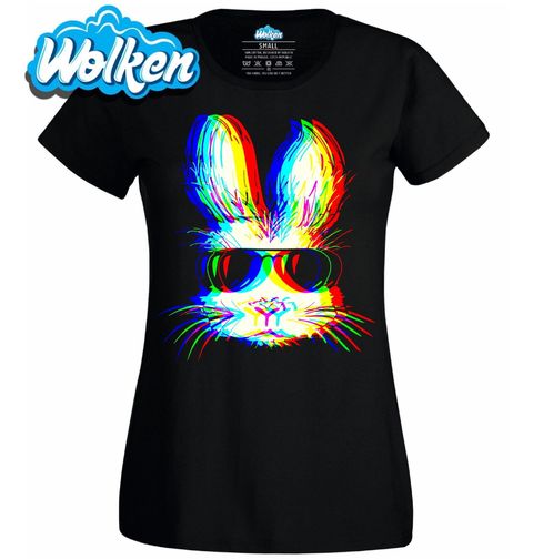 Obrázek produktu Dámské tričko Párty Králík v Brýlích Glitch Bunny