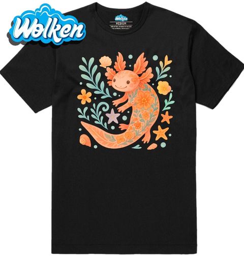 Obrázek produktu Pánské tričko Květinový Axolotl mexický