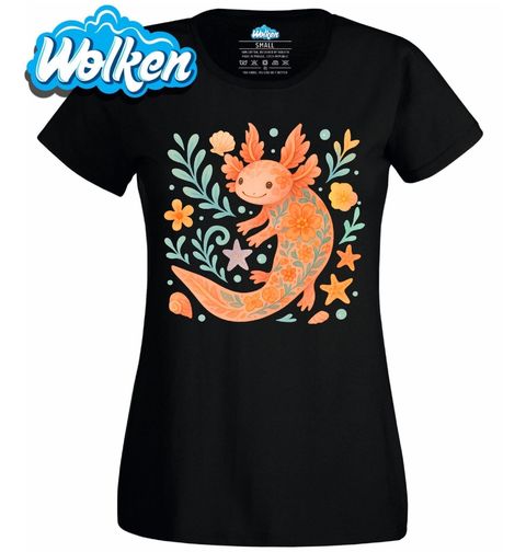 Obrázek produktu Dámské tričko Květinový Axolotl mexický