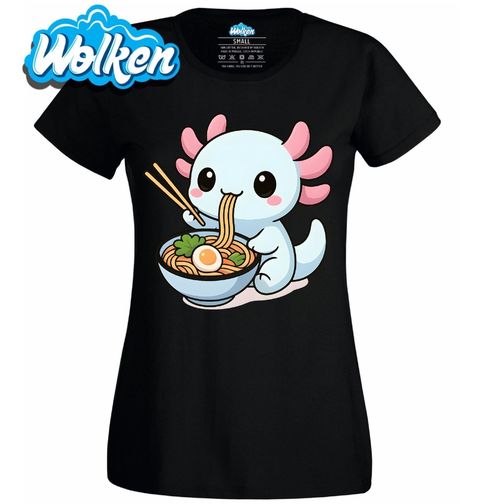 Obrázek produktu Dámské tričko Hladový Axolotl s Ramenem
