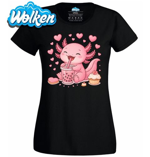 Obrázek produktu Dámské tričko Axolotl mexický s Bubble Tea