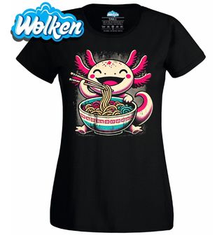 Dámské tričko Axolotl mexický a Ramen.jpg