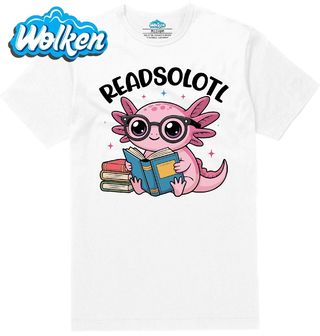 Pánské tričko  Čtenář Axolotl mexický Readsolotl.jpg