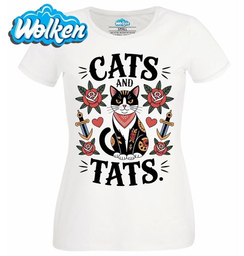 Obrázek produktu Dámské tričko Kočka s Tetováním Cats and Tats