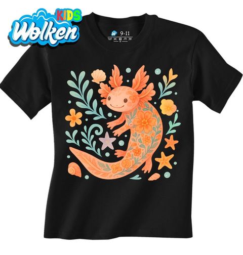 Obrázek produktu Dětské tričko Květinový Axolotl mexický