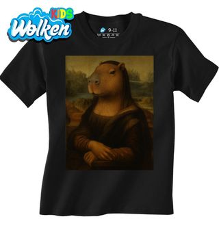 Dětské tričko Kapybara Mona Lisa.jpg