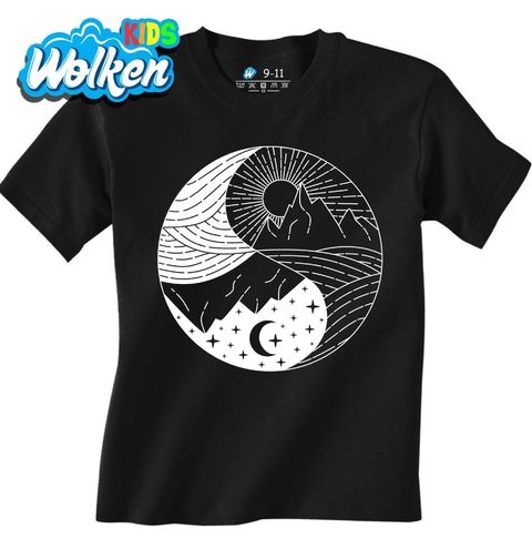 Obrázek produktu Dětské tričko Jin a Jang Hory Yin Yang Mountains
