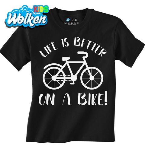 Obrázek produktu Dětské tričko Život je lepší na kole Life is Better on a Bike