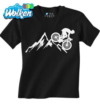 Dětské tričko Cyklista na horách.jpg