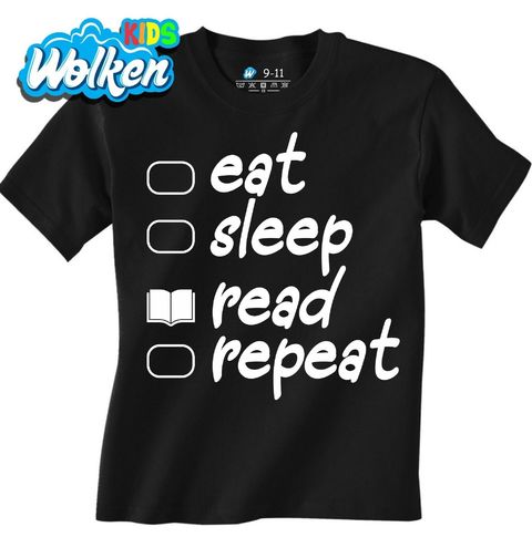 Obrázek produktu Dětské tričko Jez Spi Čti Zopakuj Eat Sleep Read Repeat