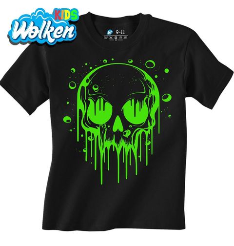 Obrázek produktu Dětské tričko Neonová Lebka Kapka smrti Neon Toxic Skull