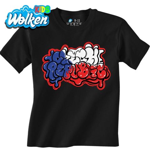 Obrázek produktu Dětské tričko Česko Czech Republic Graffiti Flag