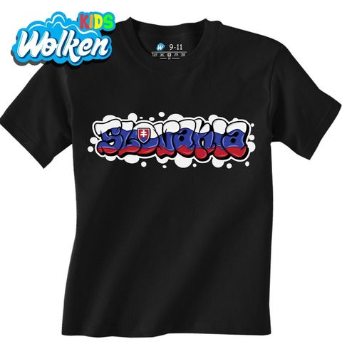 Obrázek produktu Dětské tričko Slovensko Slovakia Graffiti Flag