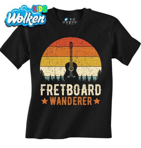 Obrázek produktu Dětské tričko Kytara Fretboard Wanderer Retro Guitar