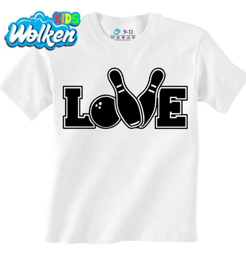 Obrázek produktu Dětské tričko Láska k bowlingu LOVE
