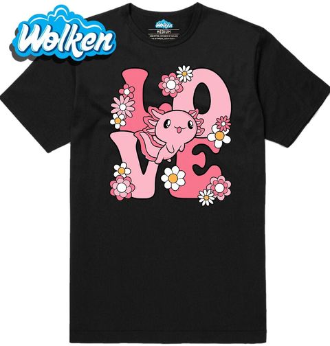 Obrázek produktu Pánské tričko Růžový Axolotl LOVE