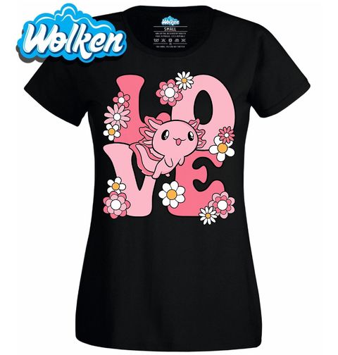 Obrázek produktu Dámské tričko Růžový Axolotl LOVE
